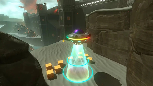 靠近骨骨扭扭乐的UFO