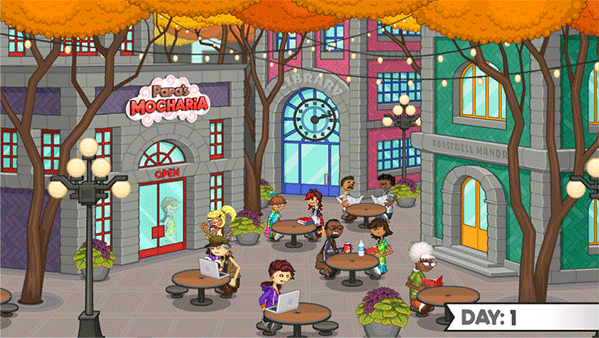 老爹摩卡咖啡店英文版