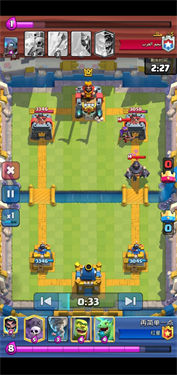 部落冲突皇室战争电脑版对战界面