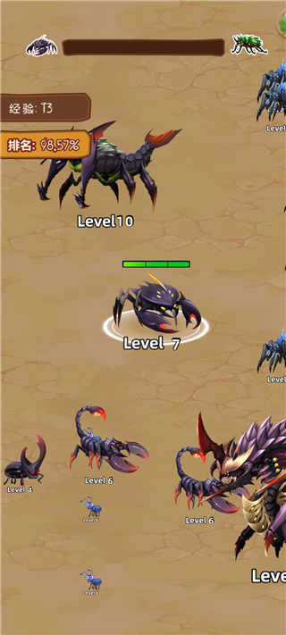 昆虫超进化小游戏