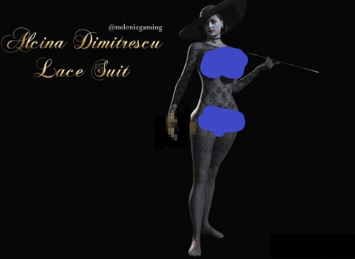 生化危机8夫人全身蕾丝装MOD效果图