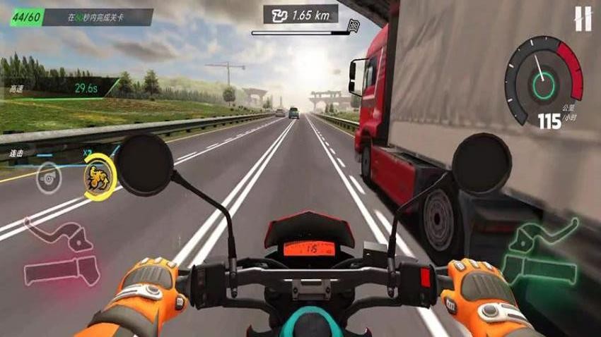 摩托车极速冲刺